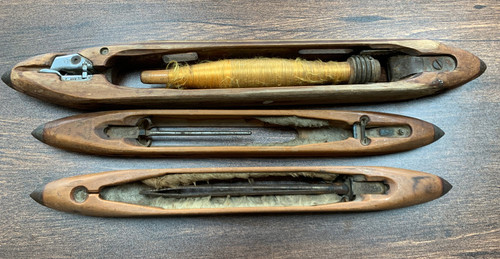 Three vintage wooden wood - three,