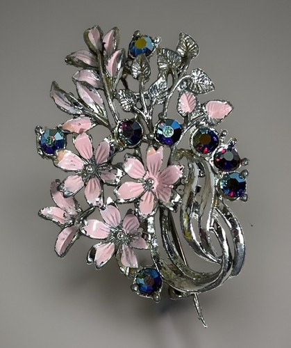 Vintage exquisite pink enamel - vintage,