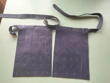 Pair of new navy blue leather