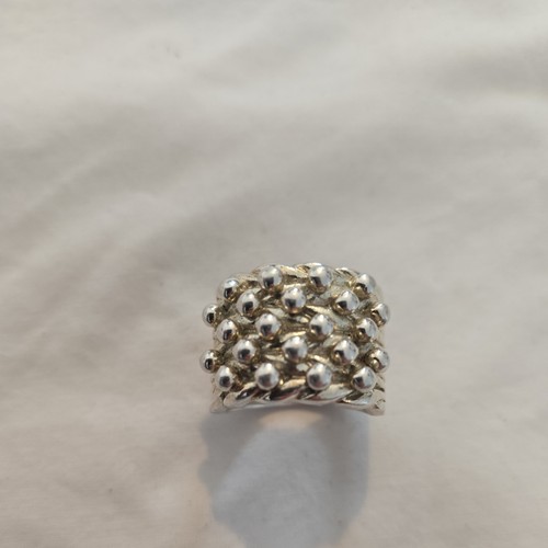 Big silver keeper ring - silver, mens