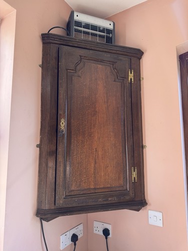 Edwardian corner wall cabinet - corner,