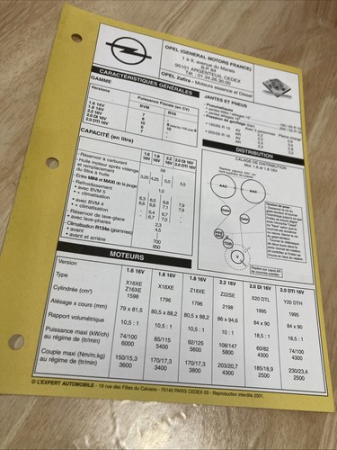 Opel zafira car specifications - opel,
