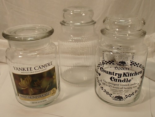 Lot glass lidded - glass, empty