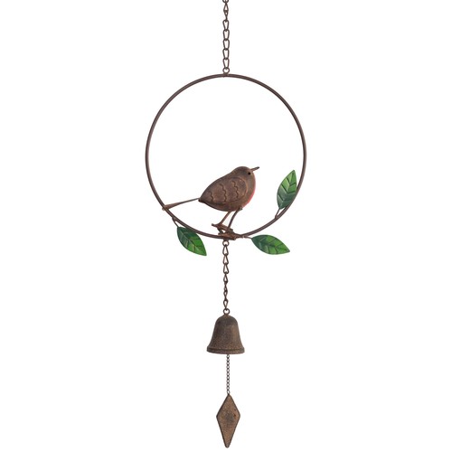 Robin bird wind chime bell - wind,