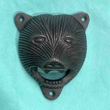 Bear Head Bottle Opener Wall