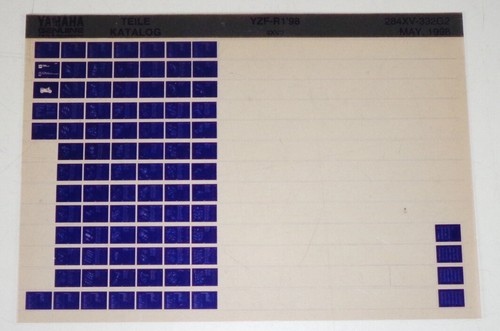 Microfich parts catalogue - catalogue, /