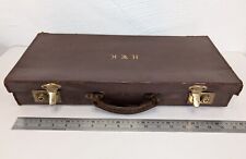 Vintage Leather Masonic Regalia Case Freemasonry Freemason HWK Small Suitcase Ap