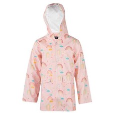 Kids Girls Rainbow Raincoat