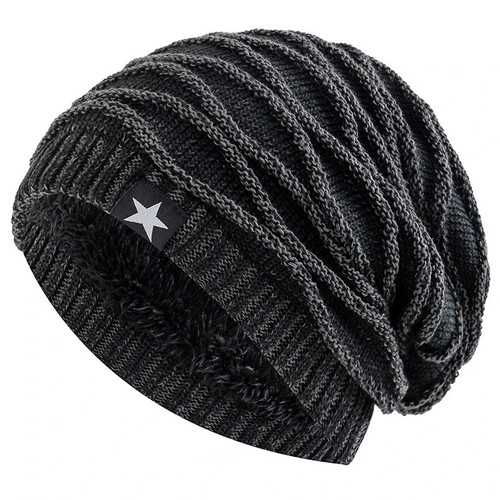 Men knitted thermal slouch - men,
