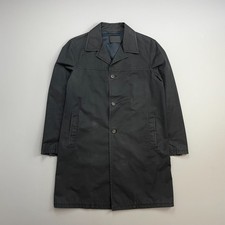 Prada Mainline Black 00s Longline Trench Coat - 52 (L/XL)