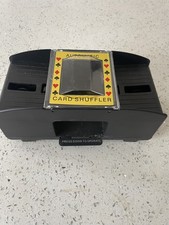 Automatic 2 Deck Battery Operated Card Shuffler vintage with new batterys