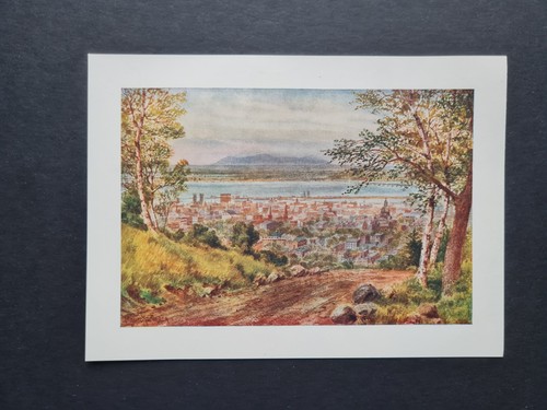 Antique 1907 print - , &