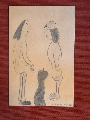 Lowry pencil drawing style - lowry,