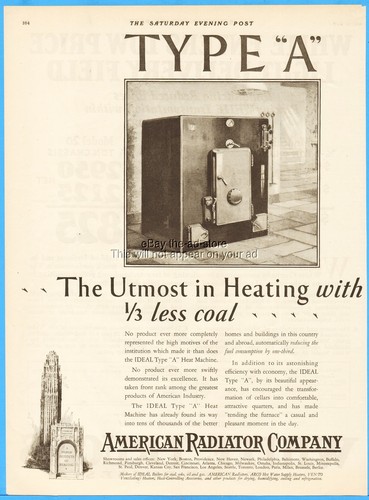 1927 american radiator buffalo - american,