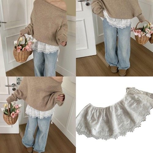 Lace shirt extenders - lace, layering