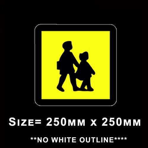 School bus warning sticker - warning,