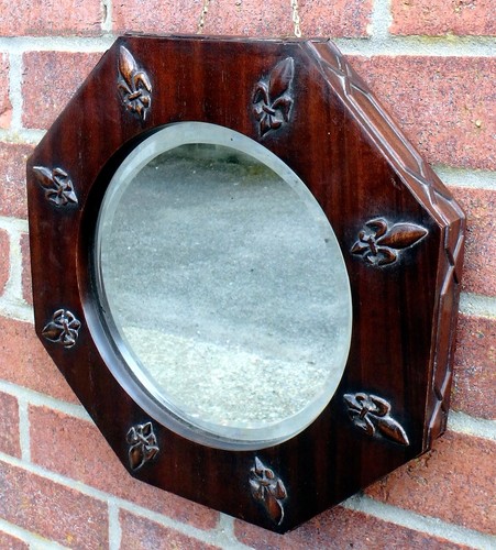 Edwardian antique wall mirror