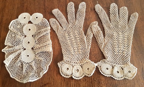 Pair crocheted cotton - pair,