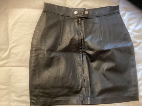 Black real leather - , very