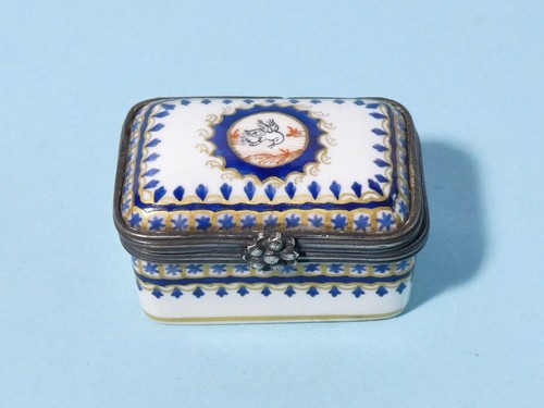 Antique porcelain trinket - antique, box