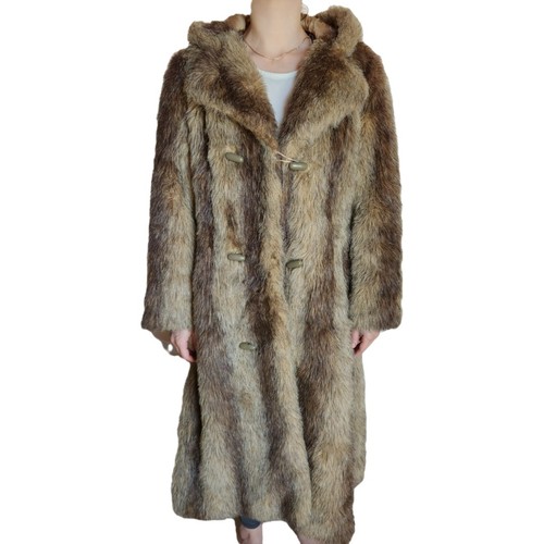 Vintage 70s raccoon faux - vintage,