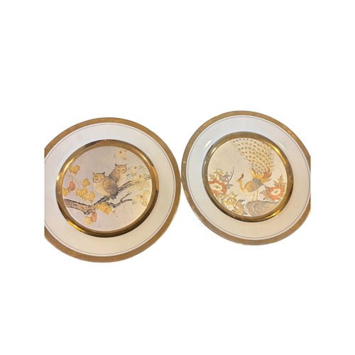Vintage chokin art plates - art,