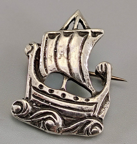 Vtg sterling silver 925 viking - silver,