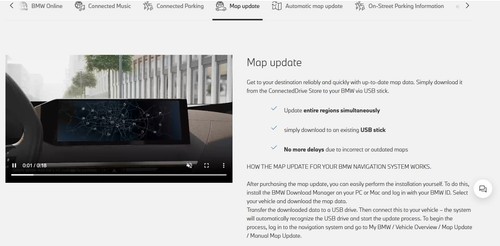 Bmw geniune map update - map,