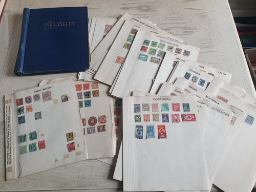 World stamp collection - world,