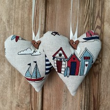 Beach Hut Door Hangers Blue