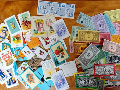 Vintage game cards and - vintage, money