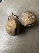 Antique Brass Small Animals Cow Bell Original Old Hand Crafted Engraved