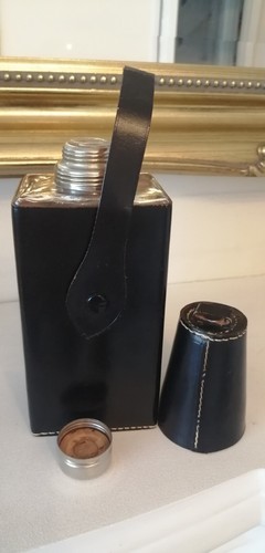 Vintage black leather - black, and