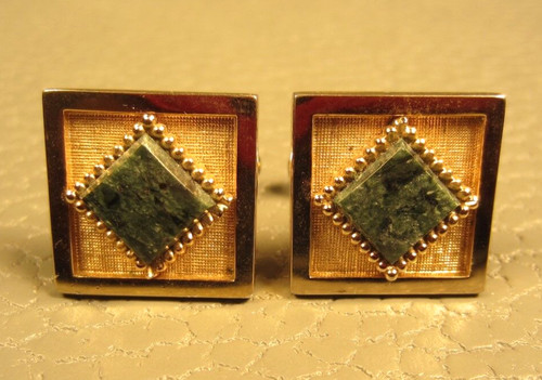 Vintage beaded edge jade - vintage,