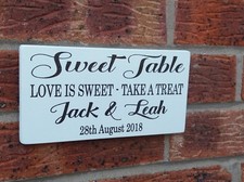 Personalised Sweet Table Sign