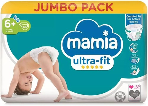 Mamia baby nappies - 1x, 6+
