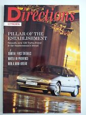 CITROEN DIRECTIONS XM 2.0 Turbo Xantia ZX 16V Magazine Issue No.2 1990s