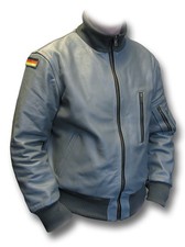 GERMAN LUFTWAFFE FLIGHT LEATHER JACKET, BLACK OR GREY [72099]