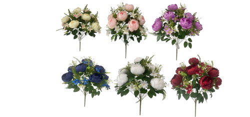 Silk peony bouquet - silk,