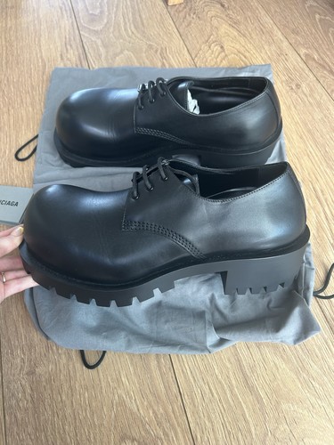 Balenciaga men black leather - black,
