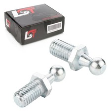 2x Ball Joint Pin Gas Spring M10 Thread 10mm Ball Head DIN71803 for SKODA