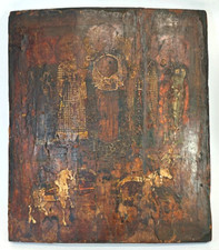 Antique 17-19c Russian Hand painted Orthodox Icon