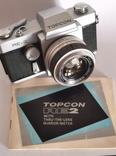 Topcon RE-2 Vintage 1965 Camera & Instructions. Please Read