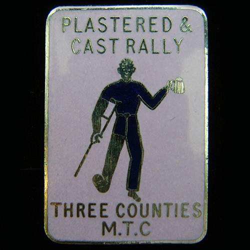 Plastered cast rally pin - &,