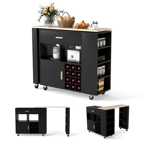Costway kitchen island cart - costway,