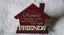 Wine Friend House Plaque in