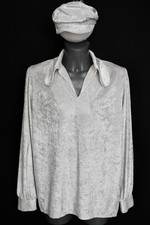 White Velvet Top & Hat