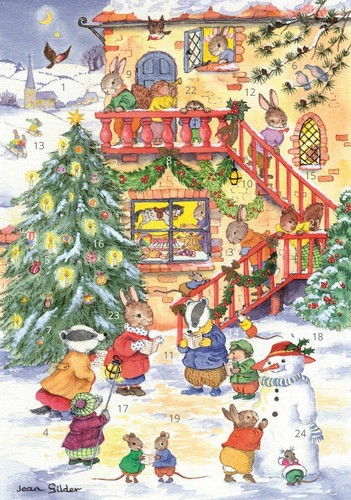 Christmas advent calendar - christmas,