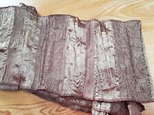  brown Gold scarf Lace satin stripes boho hippy Very Long Festival 