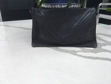 ENNY- ITALIAN- VINTAGE Black BUTTER SOFT LEATHER-CROSS BODY / CLUTCH -VGC.